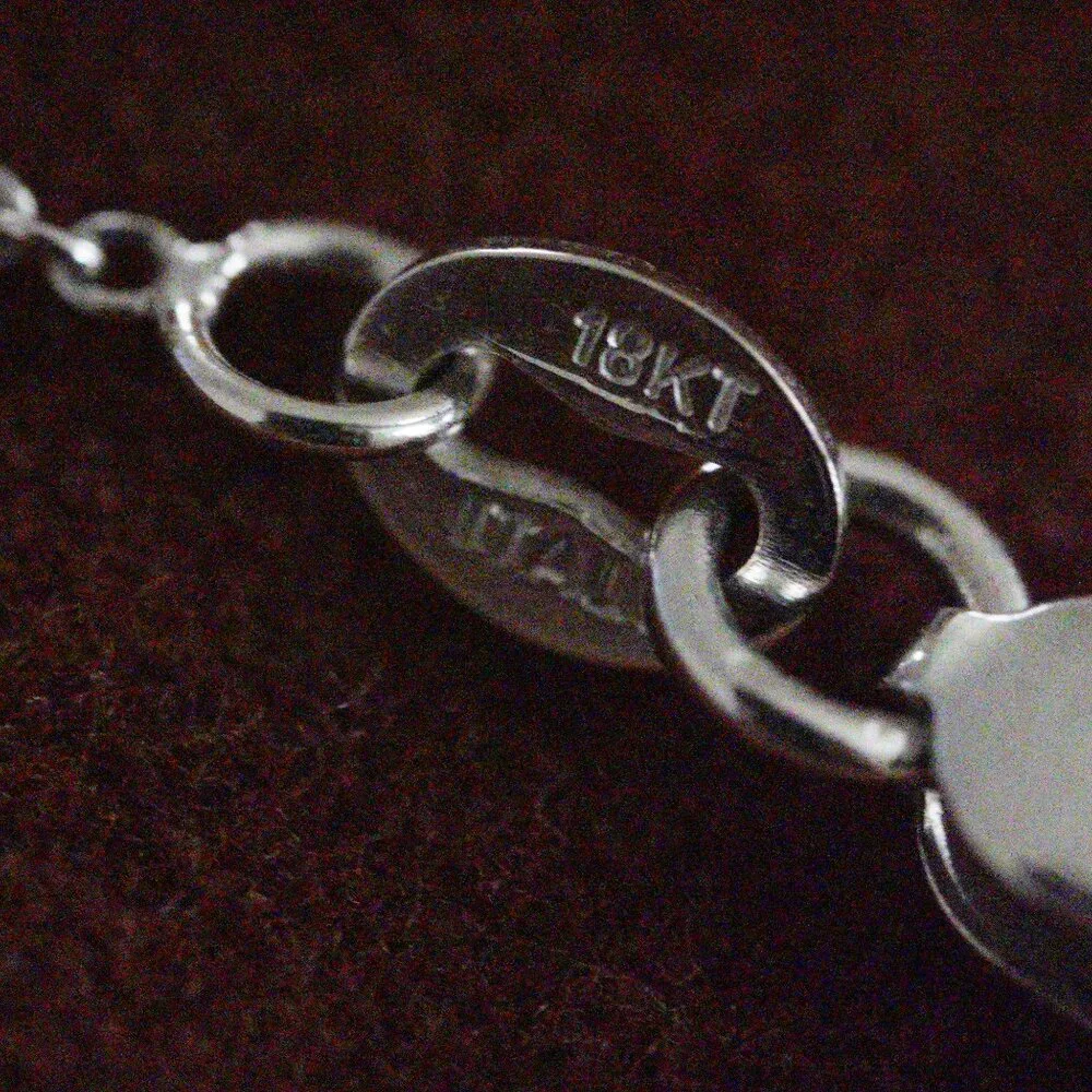 Roberto Coin White Gold Diamond Pretzel Necklace - Picture 8 of 8